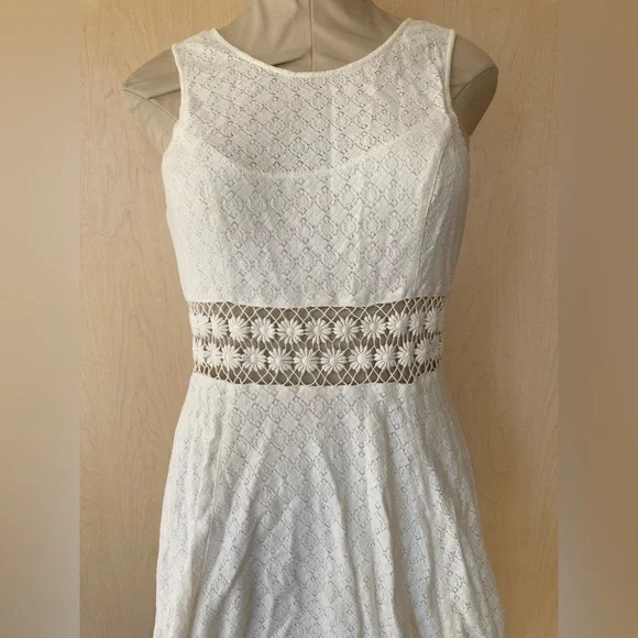 Free People | Dresses | Free People White Daisy Crochet Dress | Poshmark